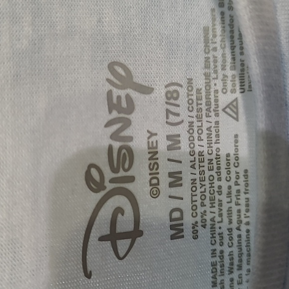 DISNEY GIRLS ARISTOCATS MARIE BLUE AND WHITE GRAPHIC TEE SHIRT SIZE M7/8 NEW - Picture 2 of 4